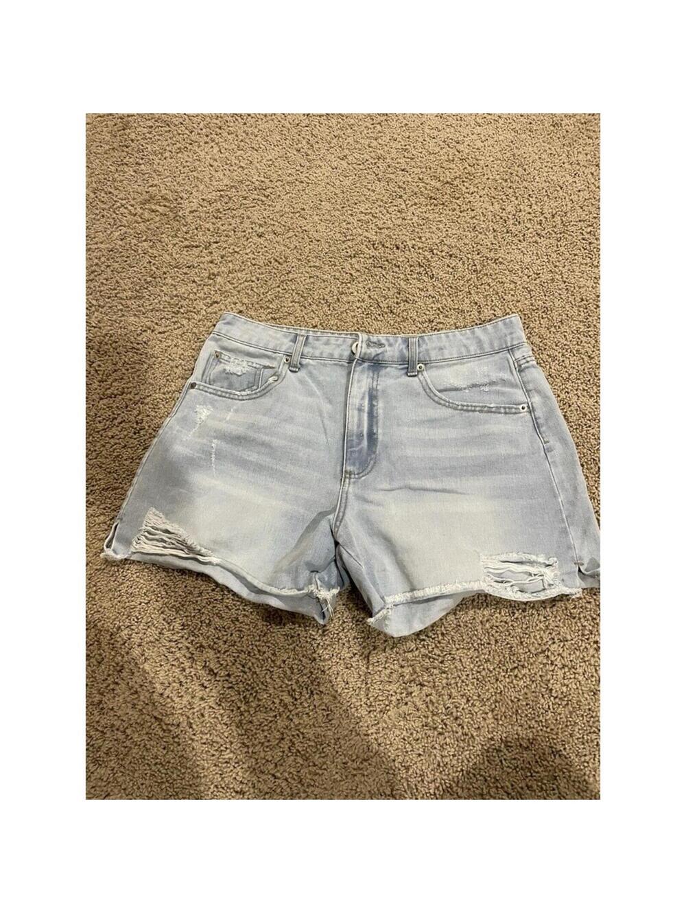 Juniors No Boundaries Light Wash Shorts Jeans Denim Size 11
